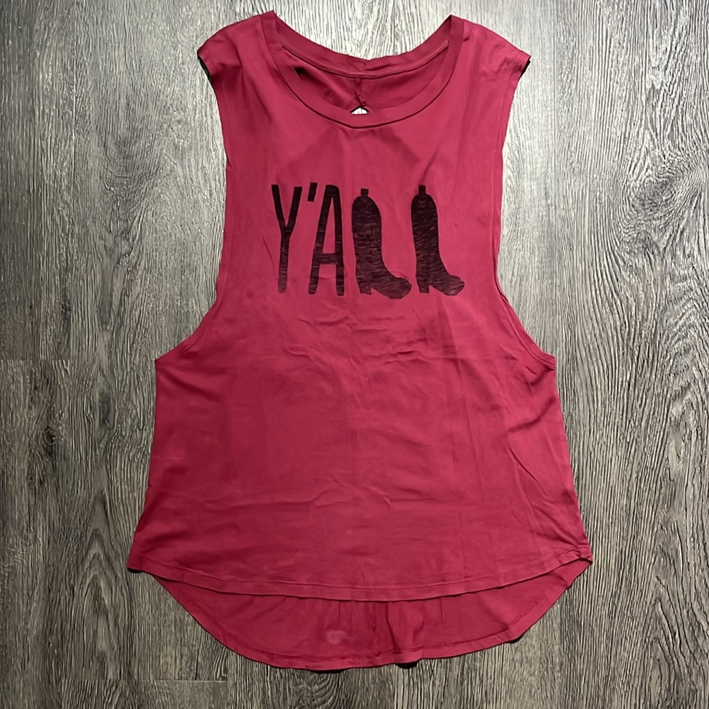 “Y’all” Sleeveless Shirt